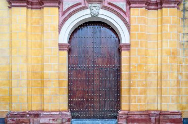 Mimari detay, Cordoba 'daki kilise cephesi, Endülüs, Güney İspanya