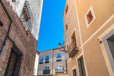 Ortaçağ şehri Segovia, Kastilya ve Leon 'un eski kasabasında mimarlık.