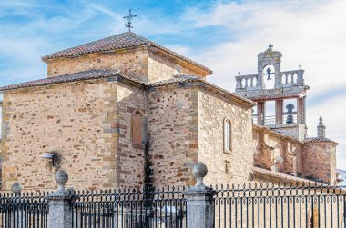 Astorga, Castilla y Leon, İspanya 'da bir kilise manzarası