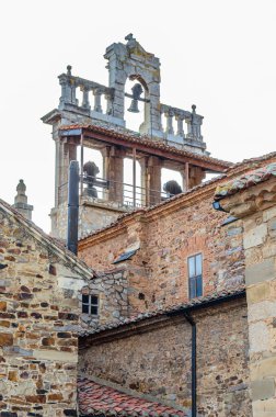 Astorga, Castilla y Leon, İspanya 'da bir kilise manzarası