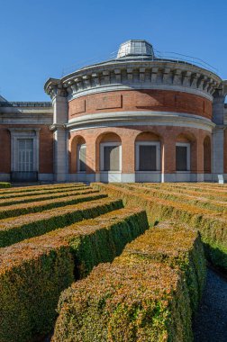 MADRID, İspanya - 23 Şubat 2014: Madrid, İspanya 'nın başlıca turistik merkezlerinden biri olan Prado Müzesi' nin mimari ayrıntıları