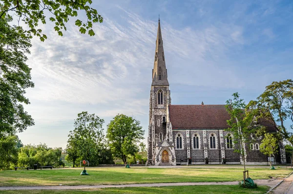 Kopenhag, Danimarka 'da bir kilise manzarası