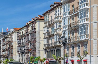 SANTANDER, İspanya - 4 Mayıs 2014: Santander, Cantabria, İspanya 'da şehir manzarası