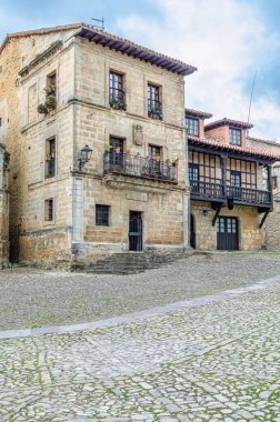 Architecture in the village of Santillana del Mar, Cantabria, northern Spain clipart