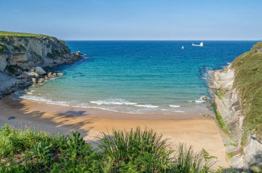 Santander, Cantabria 'daki Matalenas Sahili, Kuzey İspanya