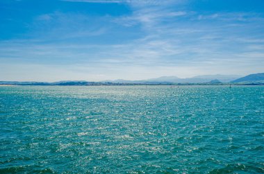 Santander, Cantabria, Kuzey İspanya 'da bir sahil manzarası