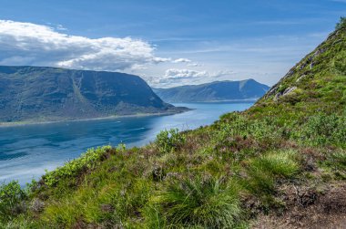 Alesund şehrinden fiyort manzarası, Daha fazla og Romsdal County, Norveç