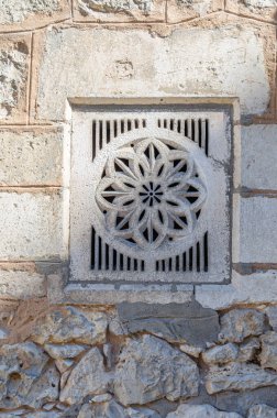 Burgos, Kastilya ve Leon 'daki Aziz Mary Katedrali' nin mimari ayrıntıları.