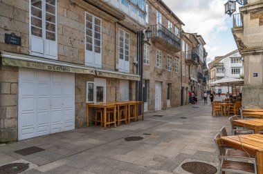 LUGO, İspanya - 24 Ağustos 2022 İspanya 'nın kuzeybatısındaki Lugo, Galiçya' da şehir manzarası