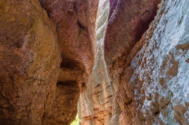 View of the Gorgas de San Julian cave in the Sierra de Guara, Huesca province, Aragon, Spain clipart