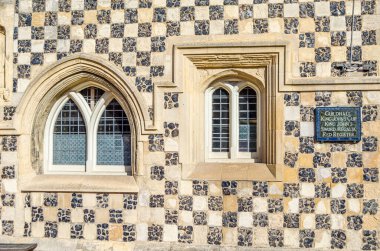 Facade of King's Lynn Guildhall, a municipal building in King's Lynn, Norfolk, UK, also known as the 