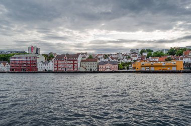 STAVANJER, NORWay - 13 Temmuz 2014: Stavanger, Norveç Limanı