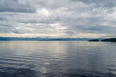 Stavanger, Norveç yakınlarındaki bir fiyorttan görüntüle