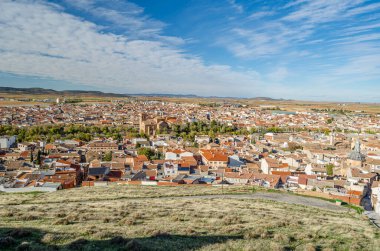 İspanya 'nın Castilla La Mancha eyaletindeki Toledo köyü, Consuegra' nın bakış açısından