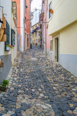 Şehir manzarası, Lizbon, Portekiz 'in merkezinde mimari