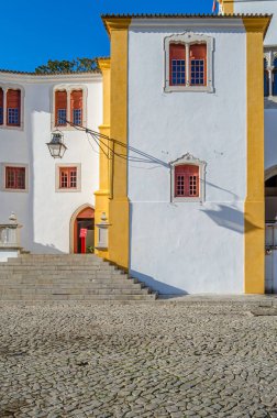 Portekiz 'in Lizbon Bölgesi Sintra kasabasında mimarlık