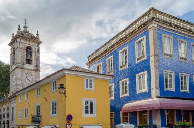 Portekiz 'in Lizbon Bölgesi Sintra kasabasında mimarlık