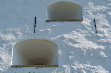 TRONDHEIM, NORway - 23 Temmuz 2014: Kristiansten Kalesi, Norveç 'in Trondheim kentinin doğusundaki bir tepenin üzerinde yer almaktadır. 1681 ve 1685 yılları arasında inşa edilmiş.