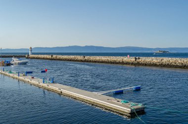 Norveç, Trondheim fiyordunun limandan görünüşü