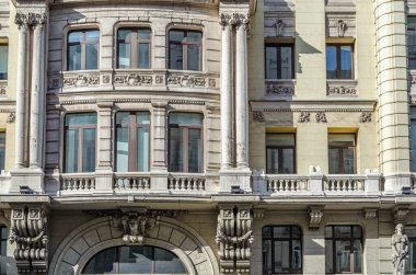 Madrid, İspanya 'da şehir manzarası, mimari detay