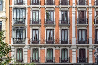 Madrid, İspanya 'da şehir manzarası, mimari detay