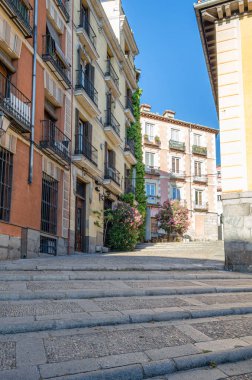 Kentsel peyzaj, mimari detay Madrid, İspanya