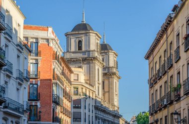 Kentsel peyzaj, mimari detay Madrid, İspanya