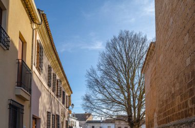 İspanya, Castilla la la Mancha, Cuenca eyaletinin Alarcon köyünde mimarlık