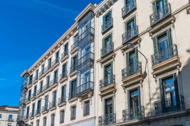 Madrid, İspanya 'da şehir manzarası, mimari detay