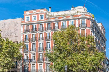 Madrid, İspanya 'da şehir manzarası, mimari detay