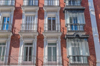 Madrid, İspanya 'da şehir manzarası, mimari detay