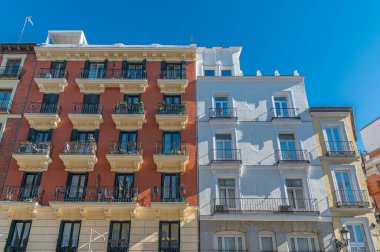 Madrid, İspanya 'da şehir manzarası, mimari detay