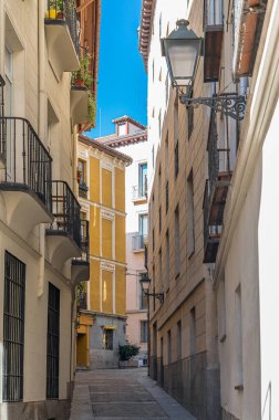 Madrid, İspanya 'da şehir manzarası, mimari detay