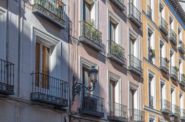 Madrid, İspanya 'da şehir manzarası, mimari detay