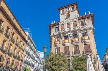 Madrid, İspanya 'da şehir manzarası, mimari detay