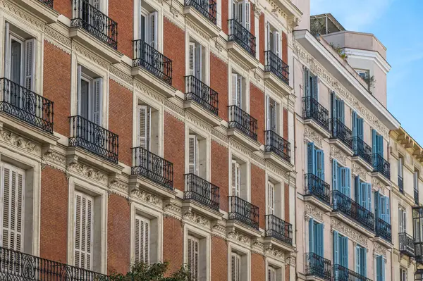 Madrid, İspanya 'da şehir manzarası, mimari detay