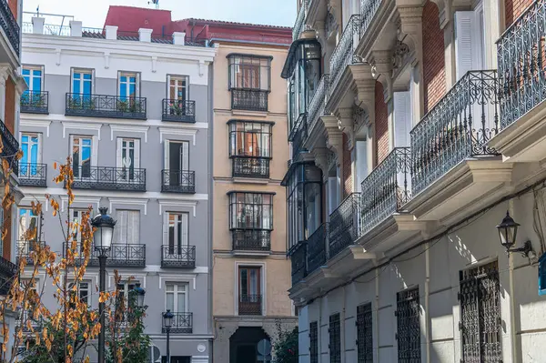 Madrid, İspanya 'da şehir manzarası, mimari detay