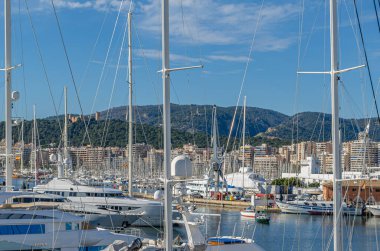 PALMA, İspanya - 11 Ocak 2015: Palma, Mallorca, Balearic Adaları, İspanya