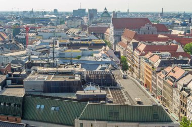 MUNCHEN, GERMANY - 4 HAZİRAN 2015: Münih, Bavyera, Almanya