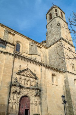 Ubeda 'daki Kutsal Kurtarıcı Şapeli, Endülüs, İspanya. Panteon olarak kullanılan bu Rönesans tapınağı Ubeda ve Baeza 'nın Rönesans Anıtsal Kompleksleri' nin bir parçası olan Dünya Mirası Alanı 'dır.