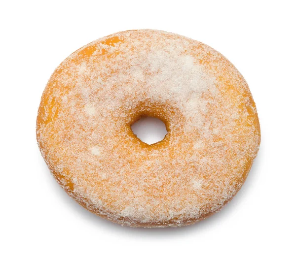 Doce Açúcar Vista Superior Cortado Branco — Fotografia de Stock