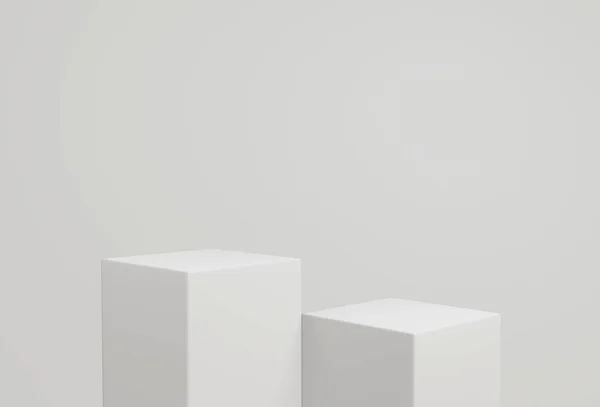디스플레이 배경에 있습니다 Abstract Grey Backdrop Concept Geometric Platform Show — 스톡 사진