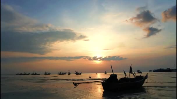 Sunset Naton Beach Koh Samui Thailand High Quality Fullhd Footage — Stock Video
