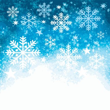 Broşür veya web tasarımı için bir şablon olarak kullanılmak üzere kış ve Noel arkaplan çizimi.