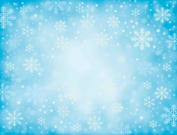冬季和圣诞节背景说明 用作传单模板或用于网页设计 — 图库矢量图片