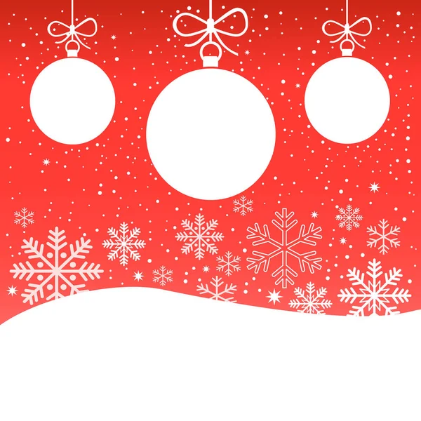 Зимова Різдвяна Фонова Ілюстрація Використання Шаблон Флаєра Або Використання Веб — стоковий вектор