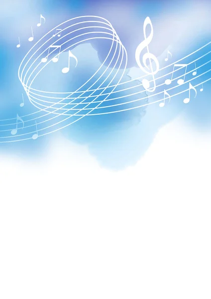 Muziek Aquarel Achtergrond Voor Gebruik Als Sjabloon Voor Flyer Voor — Stockfoto