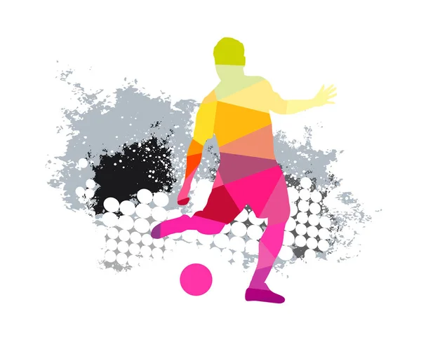 Футбольна Спортивна Графіка Використання Шаблон Флаєра Або Використання Веб Дизайні — стоковий вектор