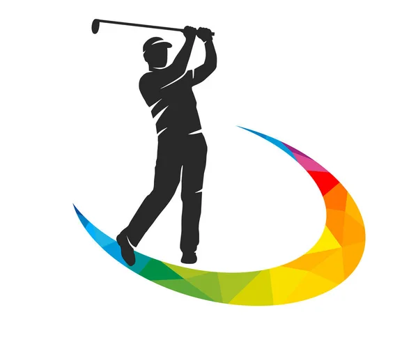 Golf Sport Graphic Use Template Flyer Use Web Design — Vector de stock