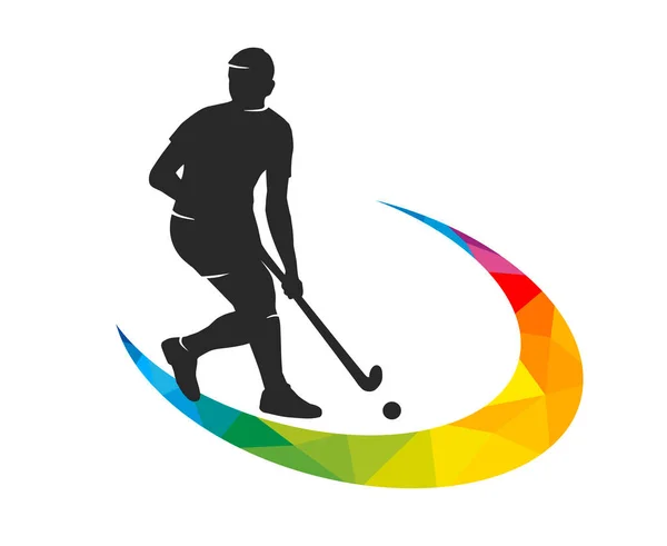 Field Hockey Sport Graphic Use Template Flyer Use Web Design — 图库矢量图片